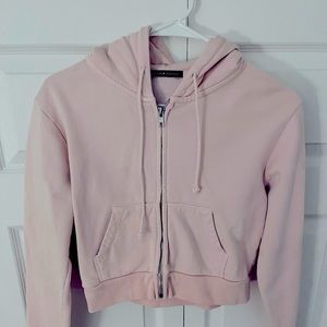 Brandy Melville Pastel Pink Crystal Hoodie